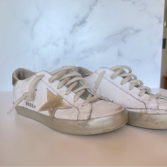 Golden Goose Super Star white leather with gold star - Picture 4 of 8